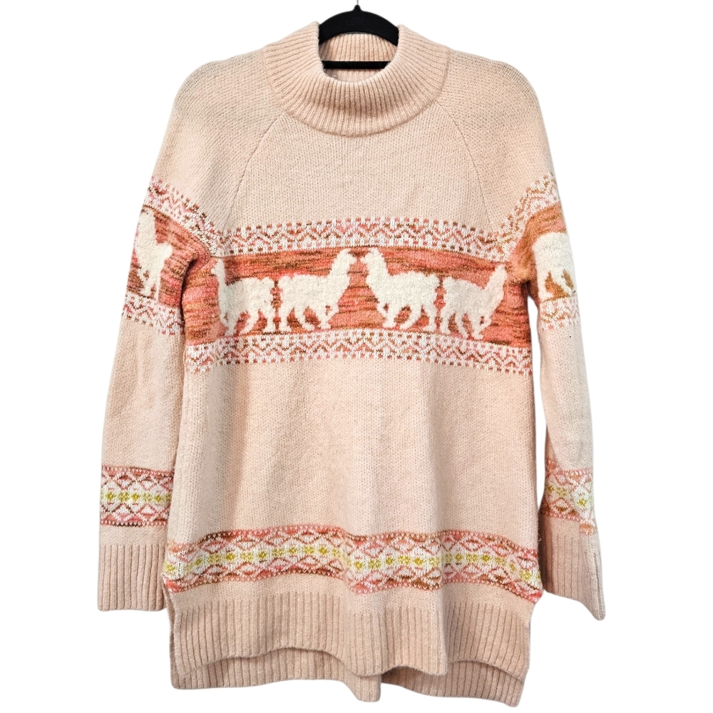 Anthropologie Aimee Pommed Alpaca Sweater Size L